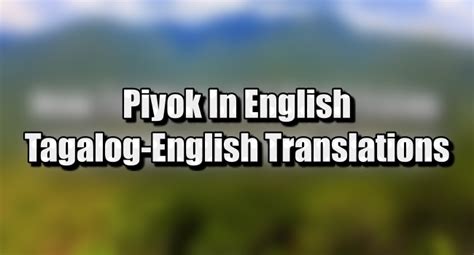 piyok na boses in english|PUMIYOK: Definition of the Tagalog verb pumiyok in English..